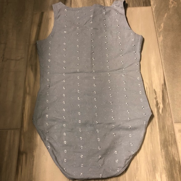 VTG Liz & Co. Blue Bodysuit Size M - Picture 5 of 7